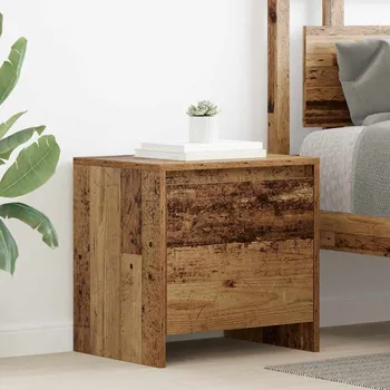 Noční stolek vidaXL Noční skříňka Staré dřevo 45 x 34 x 44,5 cm kompozitní dřevo [875234]
