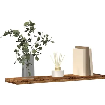 police vidaXL Nástěnné police 4 ks 40x20x1,5 cm kompozitní dřevo [805150] Barva: Staré dřevo