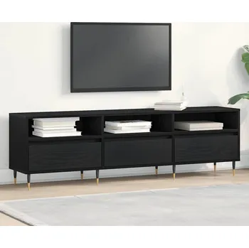 Televizní stolek vidaXL Televizní skříň Černý dub 150 x 30 x 44,5 cm kompozitní dřevo [862876]