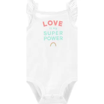 Kojenecký body CARTERS CARTER'S Body tílko White dívka 3 m, vel. 62