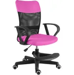 Dětská židle Neoseat MONKEY s podnoží — látka, černá / růžová