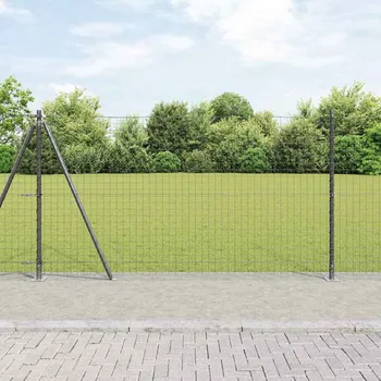 Plotový sloupek vidaXL Plotový sloupek. 13 pcs Šedá Ocel [42004307]