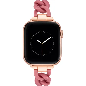 Příslušenství k chytrým hodinkám Nine West řemínek plastový růžový, pro Apple Watch 38-41mm