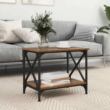 Konferenční stolek vidaXL Boční stůl Staré dřevo 55 x 38 x 45 cm kompozitní dřevo [875738]