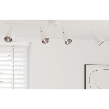 vidaXL Stropní bodové světlo s reflektory Bílá 25.5 x 8 x 16 cm kov [4108215]