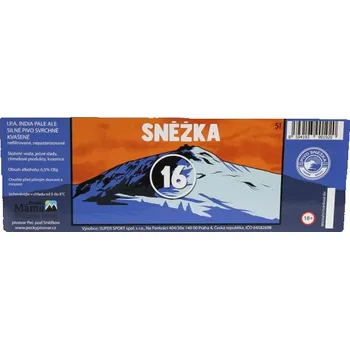 Pivo ETIKETA pivní IPA 16,03° - Etiketa Pivo Sněžka 5l