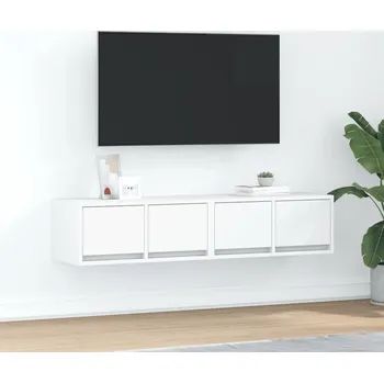 Obývací pokoj vidaXL TV skříňky 2 ks 60x31x25,5 cm Dřevěné konstrukce [861495] Barva: Bílá