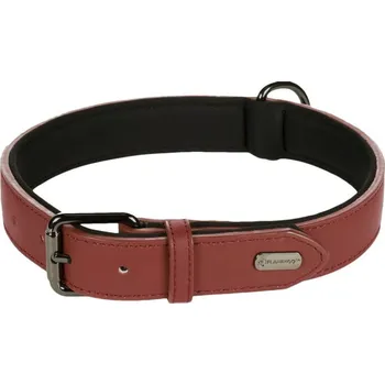 Pro psa Kožený obojek Flamingo Binti červená - XS/S: 24-30cm