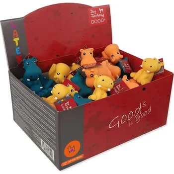 Hračka pro psa Displej Hračky Dog Fantasy Latex Hippo set 48ks