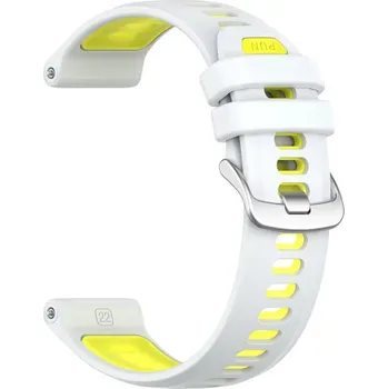 Řemínek na hodinky Silikonový řemínek Ricardo 22mm (pro Garmin Forerunner 970 aj.), bílý