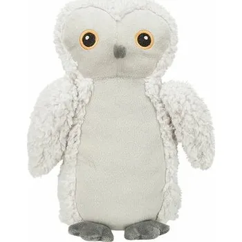 Hračka pro psa Be Eco sova EMILY, plyšová hračka se zvukem pro psy, 28 cm, bílá