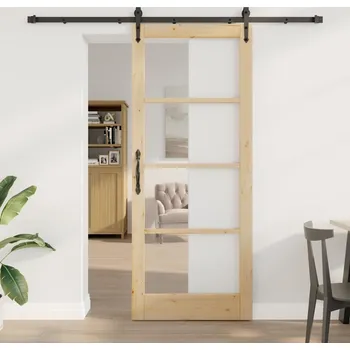 Interiérové dveře vidaXL Posuvné dveře ORKDAL Přírodní 86 x 211 cm [3332481]