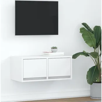 Televizní stolek vidaXL TV skříňka 60x31x25,5 cm kompozitní dřevo [861506] Barva: Bílá