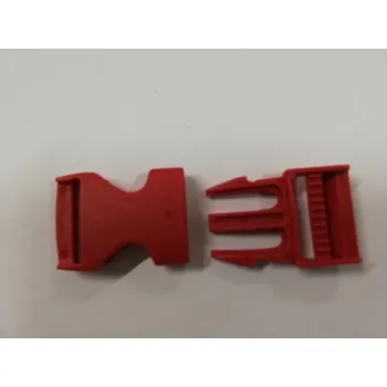 Spona trojzubec šíře 25 mm - červená