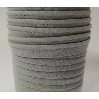 Polyesterová paspulka / kédr šíře 10 mm - 1m Barva: šedá