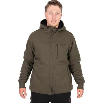 Rybářské oblečení FOX Collection Sherpa Jacket zelená/černá XXXL