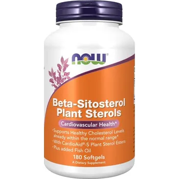 Now Foods Beta-Sitosterol Plant Sterols 180 kapslí