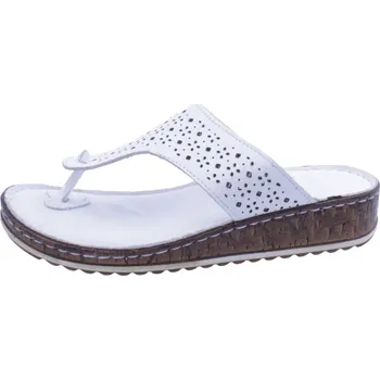 Dámské žabky Boty Wild 016 bílé dámské kožené žabky Velikost: 39