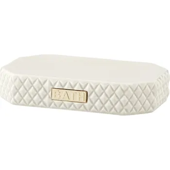 Mýdlenka Lene Bjerre Marion podložka pod tuhé mýdlo béžová/zlatá