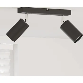 vidaXL Stropní bodové světlo s reflektory Černá 26 x 5,5 x 16,5 cm kov [4108194]