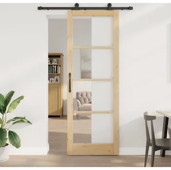 Interiérové dveře vidaXL Posuvné dveře ORKDAL Přírodní 83 x 232 cm [3332113]