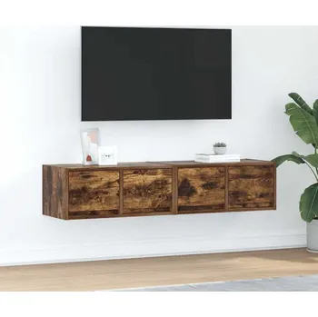 Televizní stolek vidaXL TV skříňky 2 ks 60x31x25,5 cm Dřevěná konstrukce [861495] Barva: kouřový dub
