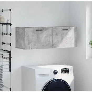 vidaXL Nástěnná skříňka 100x36,5x35 cm kompozit [830153] Barva: Betonová šedá