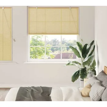 Roleta vidaXL Roleta se záclonami Příroda 150 x 160 cm bambus [42006892]