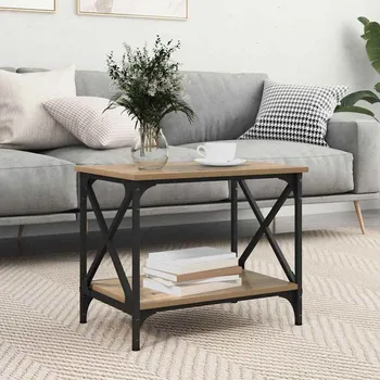 Konferenční stolek vidaXL Boční stůl Artisanový dub 55 x 38 x 45 cm kompozitní dřevo [875739]