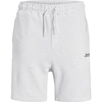 Pánské kraťasy Jack and Jones Beau Fleece Jogger Shorts White Melange L