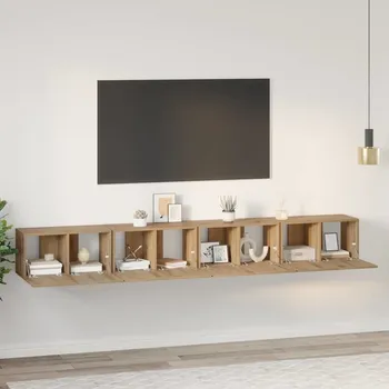 Obývací stěna vidaXL Sestava TV skříněk 4 pcs Artisanový dub 60 x 30 x 30 cm [3393572]