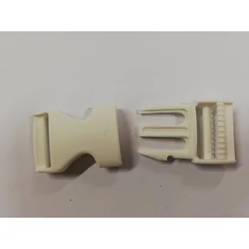 Spona trojzubec šíře 25 mm - bílá