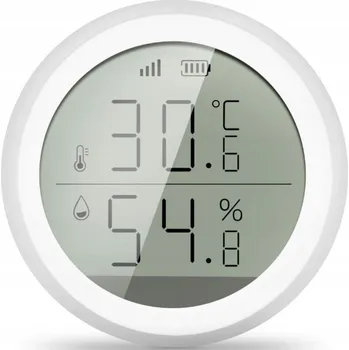Meteostanice Teploměr + vlhkoměr s displejem a wifi Tuya ZigBee