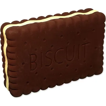 Hračka pro psa Hračka DOG FANTASY Latex sušenka tmavá se zvukem 10,5cm tmavá