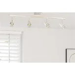 vidaXL Stropní bodové světlo s reflektory Niklová 27 x 10 x 12 cm kov [4108220]