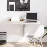 vidaXL Nástěnný sklápěcí stůl 100x60x56 cm kompozitní dřevo [243054] Barva: Betonová šedá