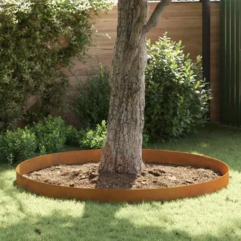 Plotovka vidaXL Okraj trávníku Rezavá 450 x 20 cm Povětrnostně odolná ocel [868032]