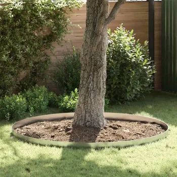 Plotovka vidaXL Okraj trávníku 4 pcs Stříbrná 450 x 15 cm Pozinkovaná ocel [868025]