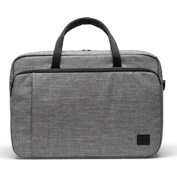 Herschel Bowen Convertible Travel Duffle Tech Raven Crosshatch