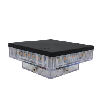 Příslušenství pro plot Zabudovaná sloupková lampa / maják pro ukončení profilu brány 100x100/120x120mm