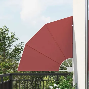 Stínicí technika vidaXL Zástěna na balkon Cihlová 115 x 115 cm textil [42000943]