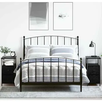 Noční stolek vidaXL Noční skříňka 2 pcs Černý dub 30 x 60 x 60 cm Kompozitní dřevo [871276]