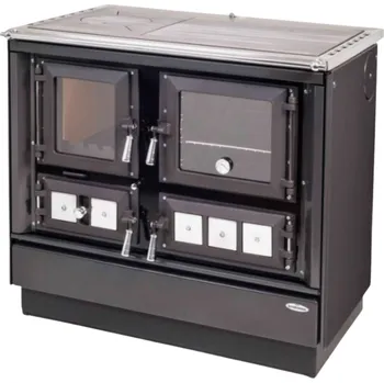 Sporák na tuhá paliva KVS - VSP 9112 KLAUDIE (antracit) - pravé provedení