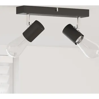 vidaXL Stropní bodové světlo s reflektory Černá 26 x 6,5 x 11,5 cm kov [4108179]