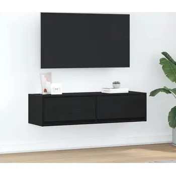 Televizní stolek vidaXL Televizní skříň Černý dub 100 x 31 x 25.5 cm Kompozitní dřevo [861527]