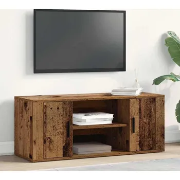 Televizní stolek vidaXL Televizní skříň Staré dřevo 100 x 35 x 40 cm Kompozitní dřevo [862123]