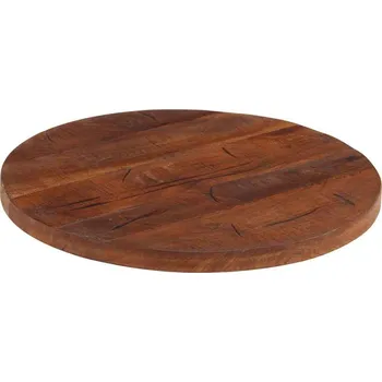 Konferenční stolek vidaXL Stolní deska Ø 40 x 2,5 cm kulatá masivní mangovníkové dřevo [370018] Barva: Recyklované dřevo (přírodní)
