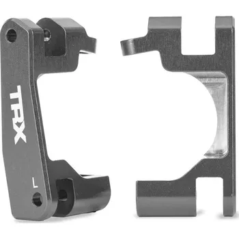 RC náhradní díl Traxxas těhlice přední hliníková šedá (pár) (pro #9080)