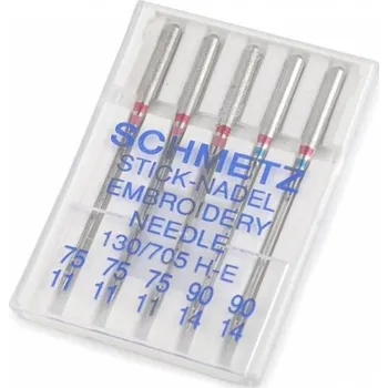 Jehly vyšívací strojové sdružené Schmetz - 75,90 - 5j