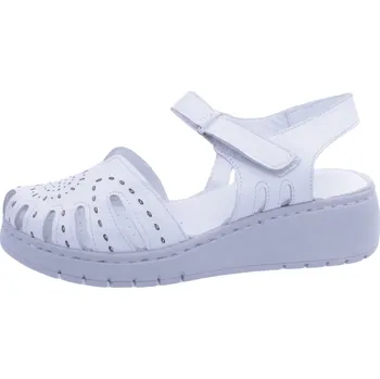 Dámské sandále Boty Wild 4020 bílé dámské kožené sandály Velikost: 37